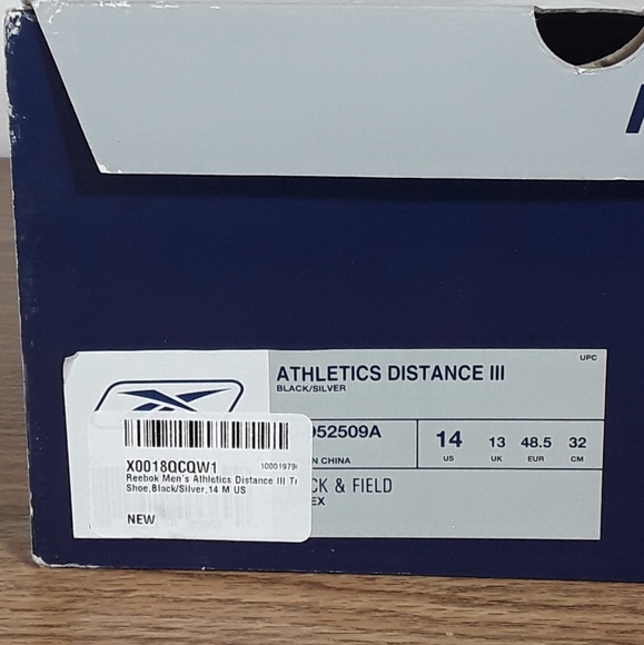 NIB Reebok track and field Distance III cleats size 14 - Picture 2 of 8